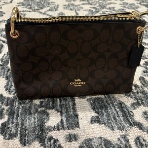 Coach crossbody bag , double zip
